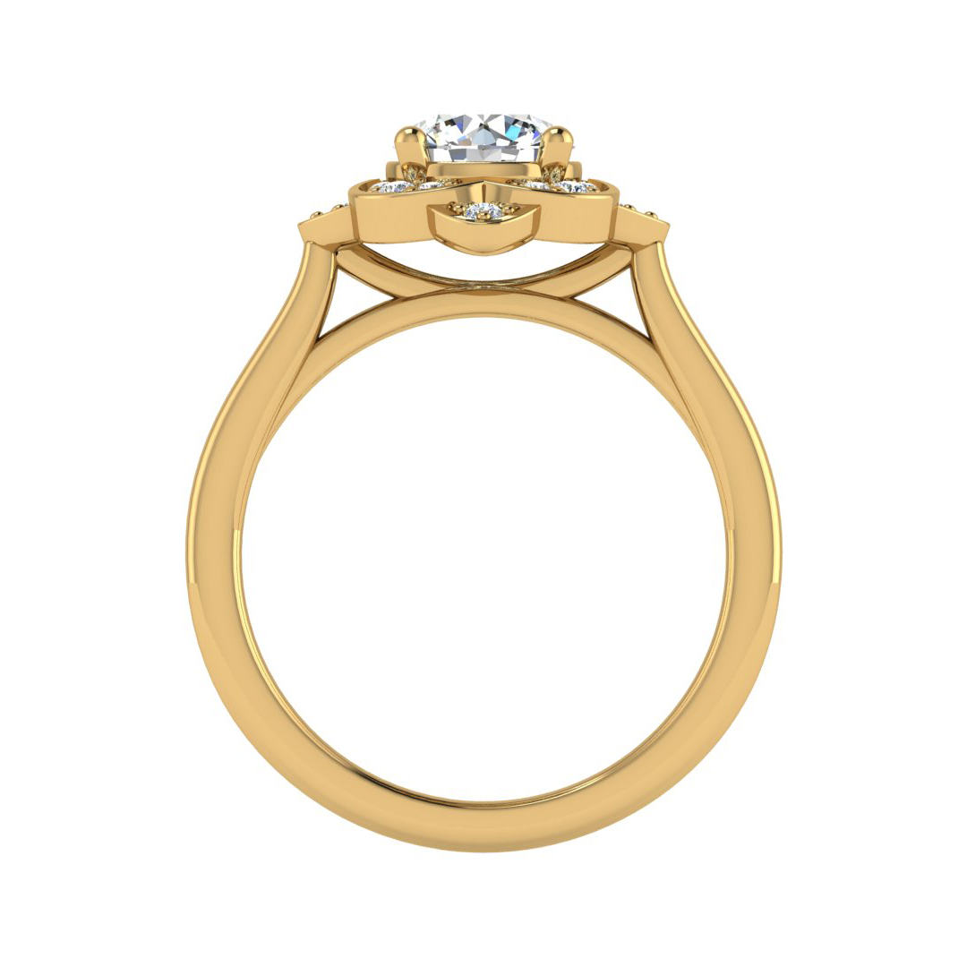 Wren Halo Engagement Ring